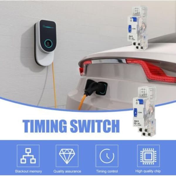 ST8 trappebelysning forsinkelsesbryter, trappetimer, fontenetimer, varmtvannsbereder-timer, gatebelysningstimer, reklameboks-timer, branntimer (D)
