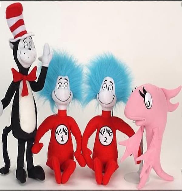 Dr. Seuss Katten i hatten Plyschleksak[D] 25cm