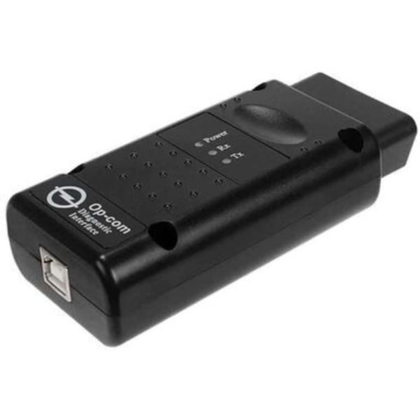 Interface diagnostisk tester, OPCOM 2012V CAN OBD2 Operator Firmware V1.99, USB, sort 0.5 kg