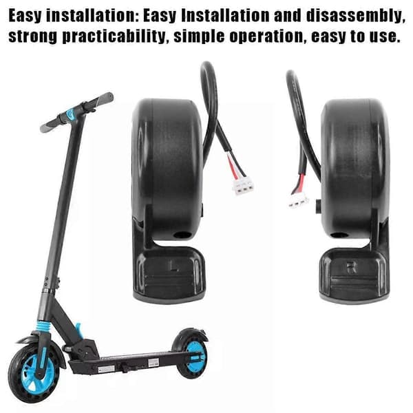 Elektrisk sparkesykkel akselerator/bremse hastighetskontroller for X8 Pro elektrisk sparkesykkel tilbehør høyre[D] Black