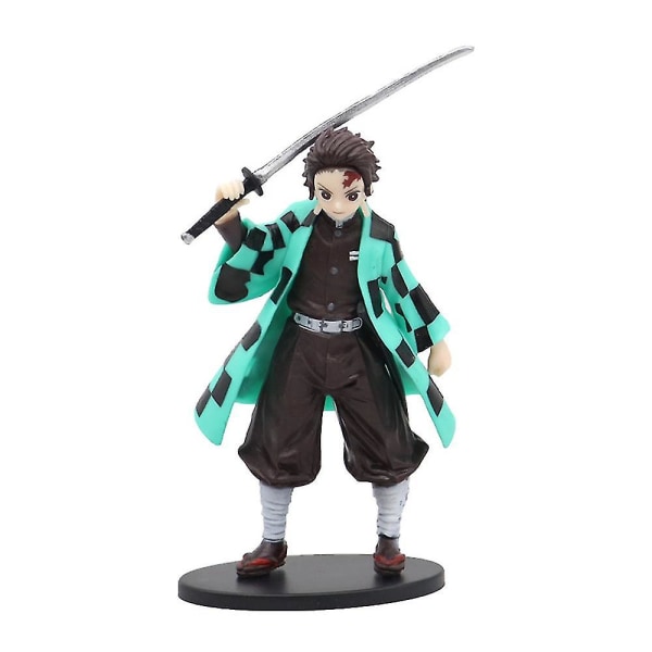 6 st/set Anime Demon Slayer Figur Leksaker Zenitsu Inosuke Tanjiro Nezuko Samlarobjekt PVC Modell Statyett Figur Dockor Leksak [kk]