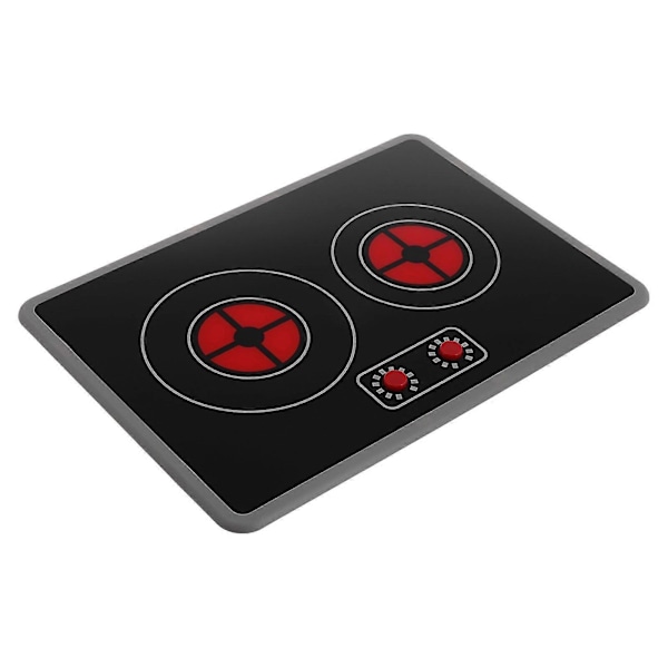 Realistisk induktionshäll med ljuseffekter Köksleksak Barn Låtsaslek Leksak Tecknad köksinduktionshäll Modellleksak för små barn [D] Multi 28.00X19.50X2.00CM