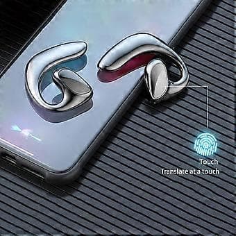 Trådløse Bluetooth-hovedtelefoner til direkte oversættelse med 144 sprog [D] black