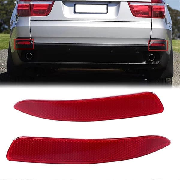 Bil Bagkofanger Reflektor Lys til E70 X5 2007-2013 63217158949 63217158950[D] Red