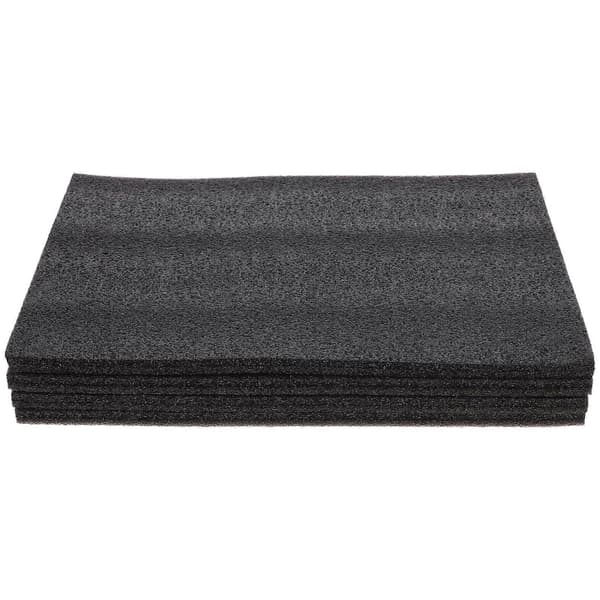 Sort Skumplade Polyethylen til 3D Modelbygning Spilprojekter Stødabsorbering 30.40X20.00X1.00CM 4Stk[D]