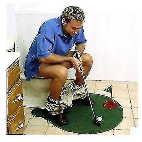 Toalettgolf, Potty Putter Sett Baderomsspill Minigolfsett Golf Putting Nyhetsett