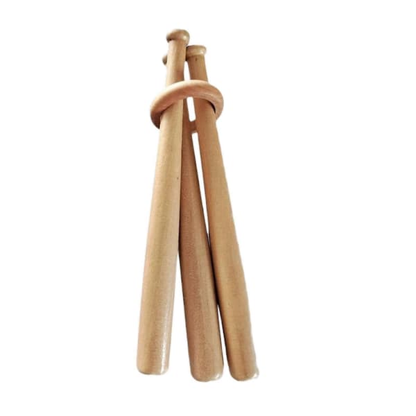 Mini Trä Baseball Display Stativ Multifunktionell Höjdjusterbar Avtagbar[D] brown 15cm