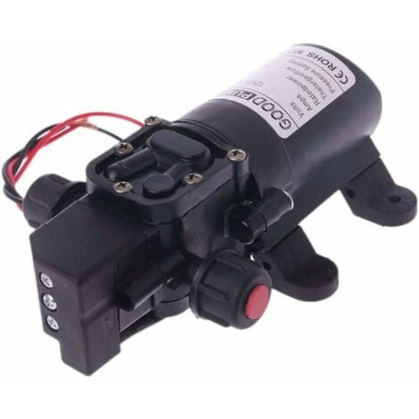 RV Vandpumpe 12V DC 12V 60W 130FT 6L/min Højtryks Vandpumpe Membran Primer Pumpe RV Vandpumpe (Spænding: 12V)