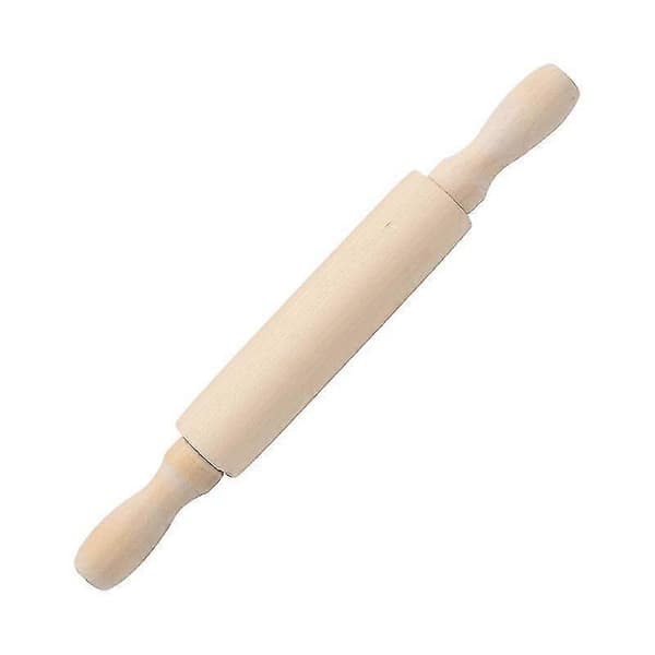 Mini kjevle i tre, non-stick overflate, trehåndtak [D]