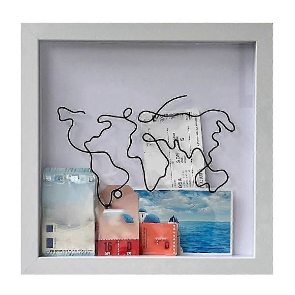 Adventures Travel Collection Box, billett oppbevaringsboks, postkort suvenir sparegris, fotoramme, sparegris,l[D]