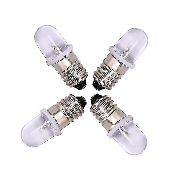 5 kpl E10 LED-lamppua E10 DC 3v 4.5v Instrumenttilamppu E10 Indikaattorilamppu Vanhanaikainen Taskulamppu Lamppu xi