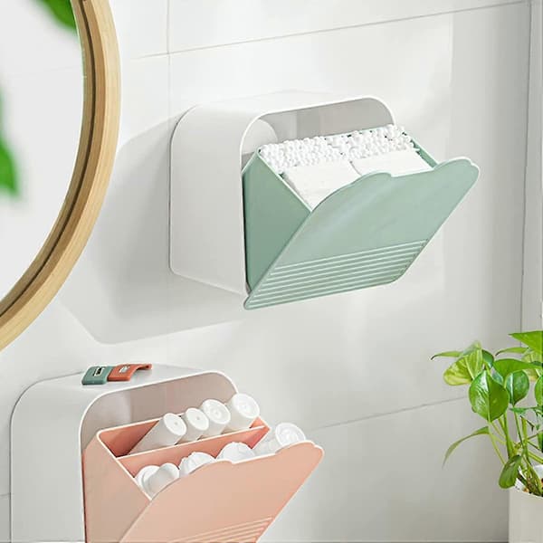 Sanitetsbind Opbevaringsboks, bærbar sanitetsbind opbevaringspose i plastik til badeværelse[D]