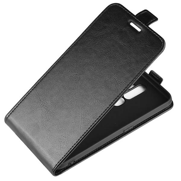 Crazy Horse Skin Vertikalt Flip Läder Telefonfodral för OPPO A9 (2020)/A5 (2020)