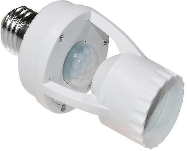 Glödlampshållare med rörelsedetektor Säkerhetsdetektering E27 60w Rörelsesensor[D]
