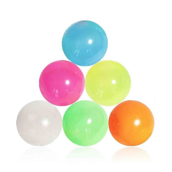 6 Väriä Pimeässä Hohtavat Ilmapallot Tahmeat Pallot Unelmapallot Hohtavat Pimeässä (6 KPL)[D] 4.5CM