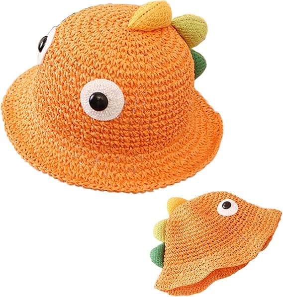 Dinosaurus Kalastajahattu Oranssi Koko 4[D]