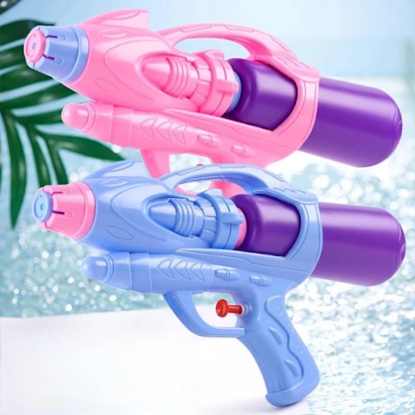 Vannpistol leker for barn sprøytepistol voksne gutter og jenter vannkrig artefakt strand lek vannspill strandspill (D) color Pink