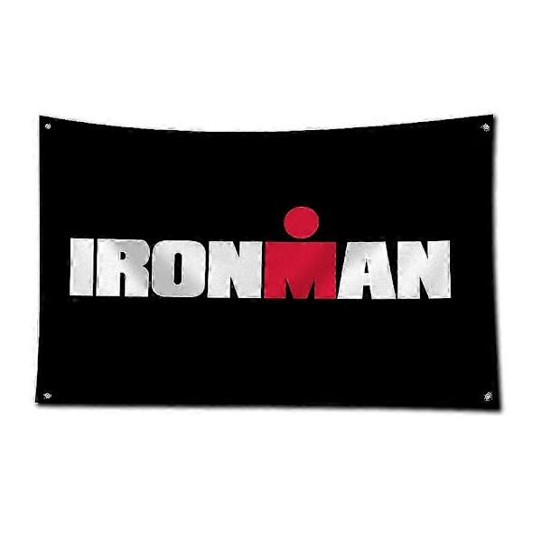 3x5 Ft I-ironmans Flagga Polyester Digitaltryck Banner För Garage Väggkonst Utomhusdekoration Med Mässingsöljetter T-triathlons[D] QZ90x150cm(35x59in) as the picture40165