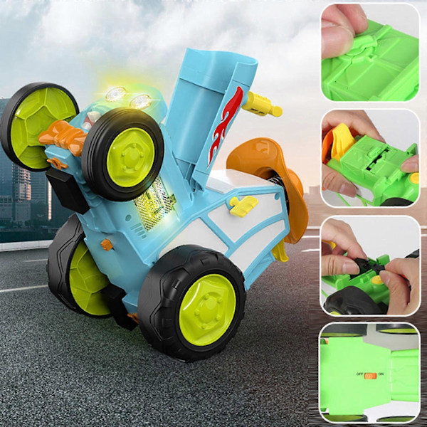 2024 NY Crazy Jumping Car, Radiostyrd Bil, RC Bilar Stuntbil Leksak 50% Rabatt