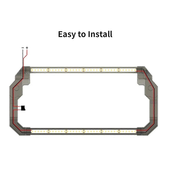 LED-ljuslist för Prusa MK4 Dubbel LED-ljusremsa 24V Ultra Ljus Kit för Prusa MK4 3D-skrivartillbehör