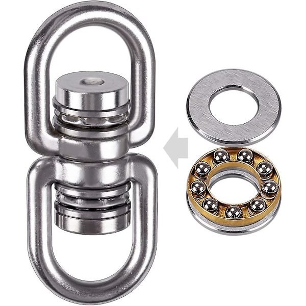 Rustfri Svingbar Permanent, Opptil 1200lb 360° Rotasjon Hengefeste