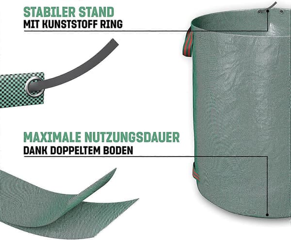 3x 60L Rivestærke Haveposer[D]