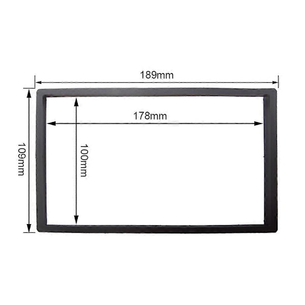 Universal 7 tommers 2Din Stereo Bilradio Ramme Auto Radio Android Spiller Ommøblering Dekorativ Ramme Fascia Installasjonstilbehør 178x100  189x109