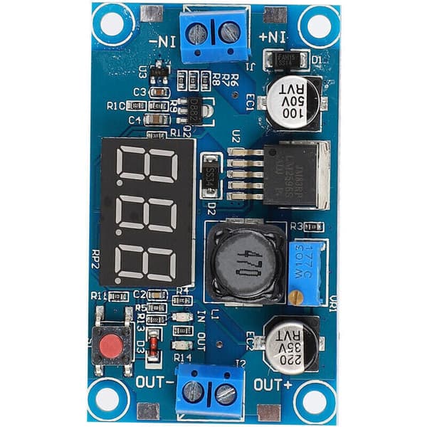 Justerbar DC-DC-konvertermodul Step-Down Spændingsregulator 4-40V Noir 0.1 kg