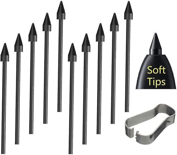 [10 stk] OEM Tab S7 Bløde Spidser, Nibs [0,7 mm] Udskiftning til Samsung Galaxy Tab S7/S7 Plus/S7 FE Stylus-HP