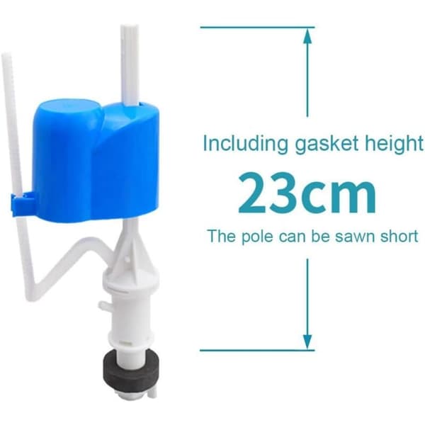 Plast 1/2\" sideinntak toalett spyleventil, erstatning for toalett spylesystem 0.05
