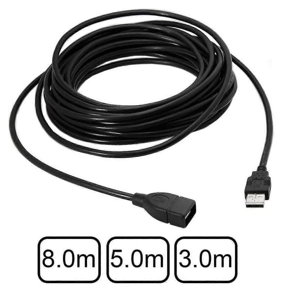 Usb 2.0 forlængerkabel - A-han til A-hun - 3 meter (9,8 fod) [D]