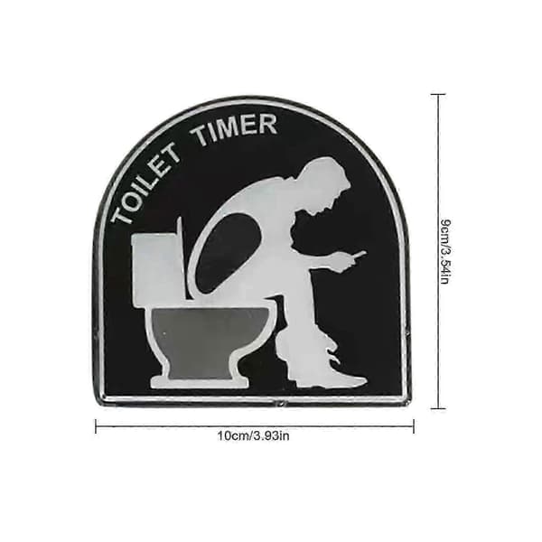 25-26 Toalettform Timer Timeglass 5 Minutter Timer Nyttårsgave Bursdag Dekompresjonsleker[D]