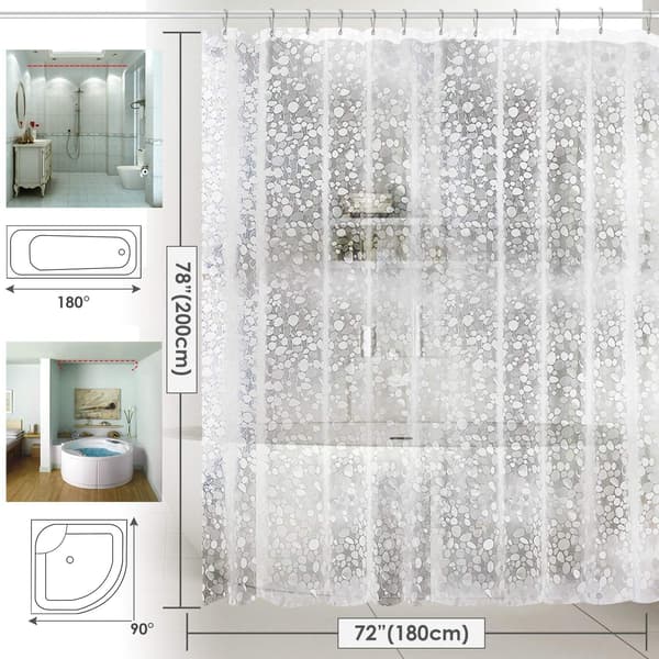 Evaclear Miljövänligt Duschdraperi 120x180cm PVC-fritt
