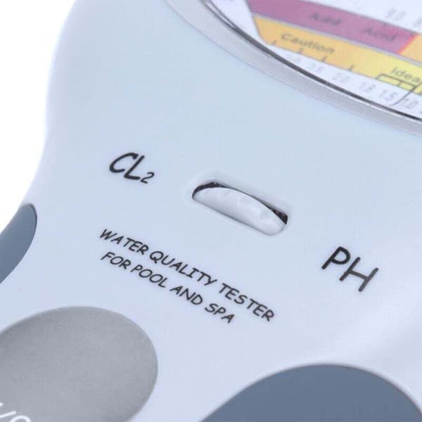 Multifunktionell LCD digital vattenmätare, CL2 klor- och pH-pooltestare, vattenkvalitetsanalysator för simbassänger med digital sondtestmätare för p 0.05