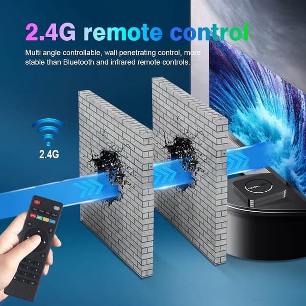 Android 8K HDR Smart TV-boks med Dual WiFi og Bluetooth 5.0 - Allwinner H313[D] EU-4G+64G