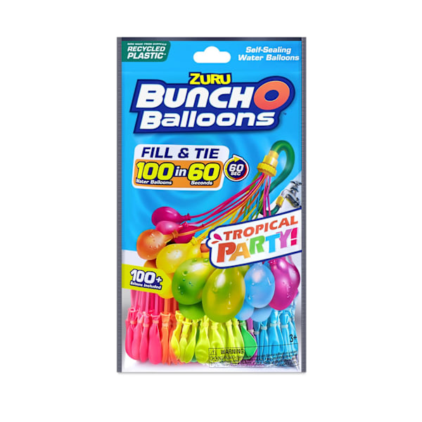 Bunch O Balloons Tropical Party 3-pack Vattenballonger[YJD] Multicolor multifärg