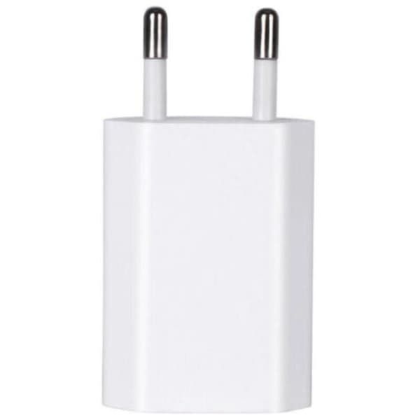 (2-pack) USB-snabbladdare Universal Pluggadapter (5W 5V 1A) Resevänlig Kompatibel med iPhone Apple Samsung Galaxy Pixel Nexus Huawei Xiaomi Blanc 0.3 kg