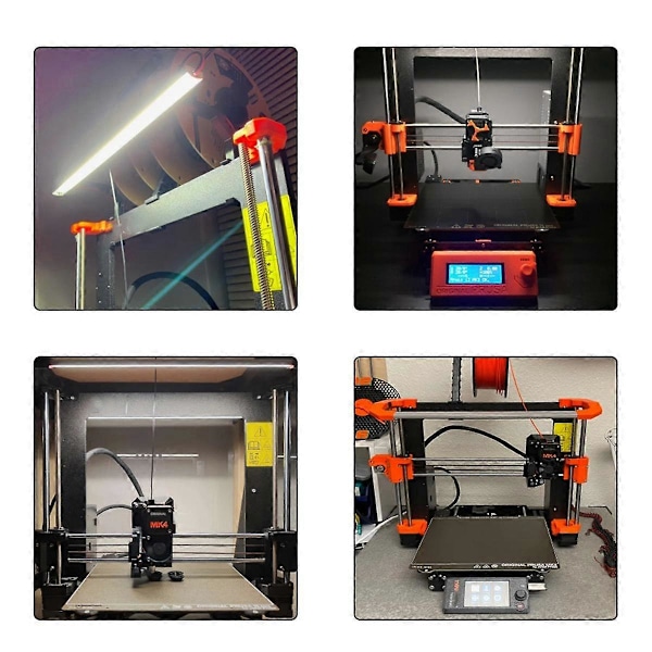 LED-ljuslist för Prusa MK4 Dubbel LED-ljusremsa 24V Ultra Ljus Kit för Prusa MK4 3D-skrivartillbehör
