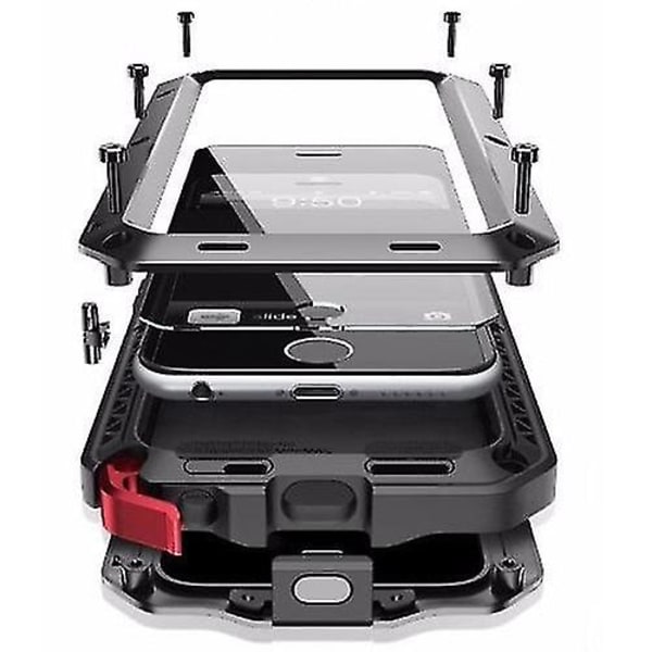 Galaxy S10-fodral 360° Skydd Aluminium Metall Stiv Stötsäker Metallisk SS-xdd