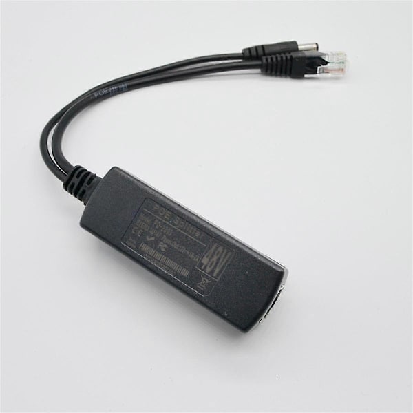 Gigabit Mini PoE-delare 10/100/1000 Mbps POE-delare DC-utgång 12V Ström över Ethernet IEEE 802.3af för IP-kamera