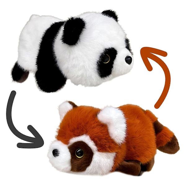Vändbar Jättepanda som Förvandlas till Brun Panda, Stor Tvätbjörnsdocka, 50% Rabatt