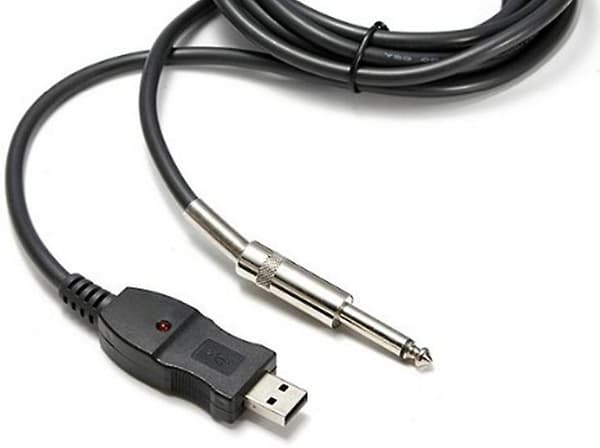 Plug and Play 3M USB Gitar Bass Til USB 6,3mm Link Kabel Adapter PC Innspilling USB Gitar Kabel[D]