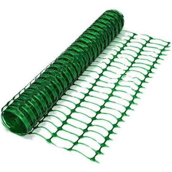 Rulle med 1 mx 50 m GRÖNT plastnät staket (1 rulle 50 m, grön)