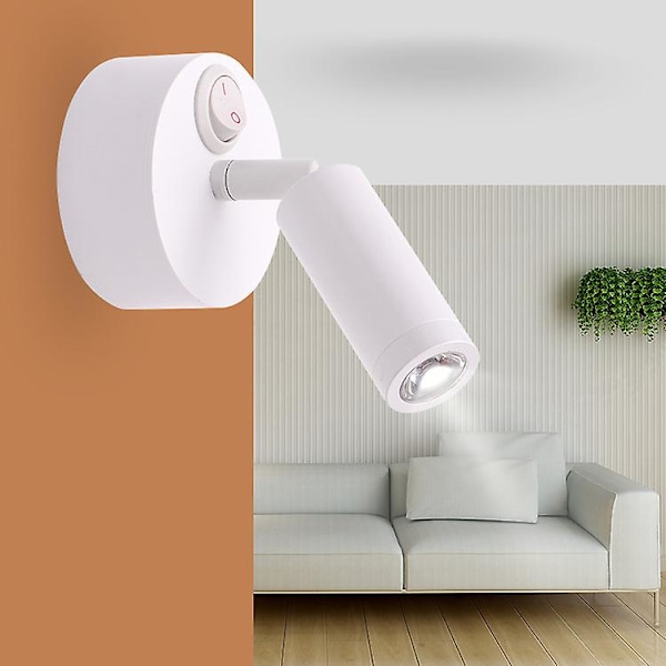 RV Läslampa med LED - 12 Volt LED-lampor Inre Rotationsbar Vägglampa Läslampa för Sänglampa, Hall, Husbil, Husvagn, 5:e Hjul eller Fordon