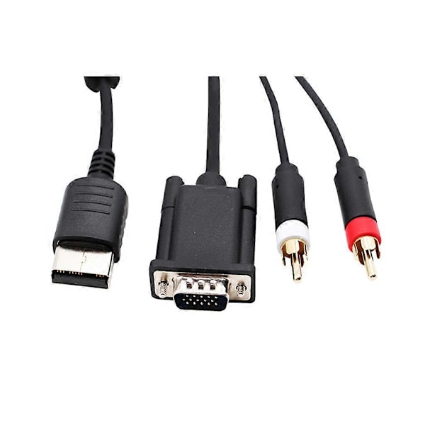 3,5 mm:n - 2-uros RCA -sovitinkaapeli Sega Dreamcast VGA -kullatulle kaapelille[D]