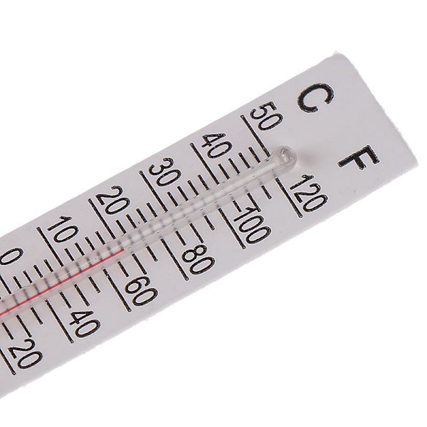 10 st 5cmX1.1cm Miniatyr Papperskartong Termometer Inomhus -20-50 Celsius[D] 10PCS
