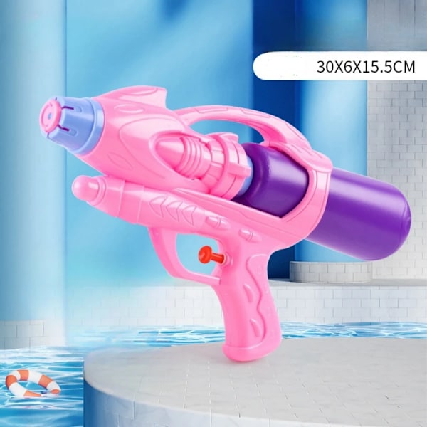 Vannpistol leker for barn sprøytepistol voksne gutter og jenter vannkrig artefakt strand lek vannspill strandspill (D) color Pink
