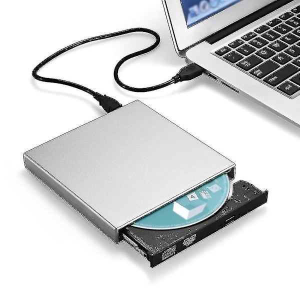 USB Extern CD-RW Brännare DVD/CD-läsare Spelare Optisk Enhet för Laptop