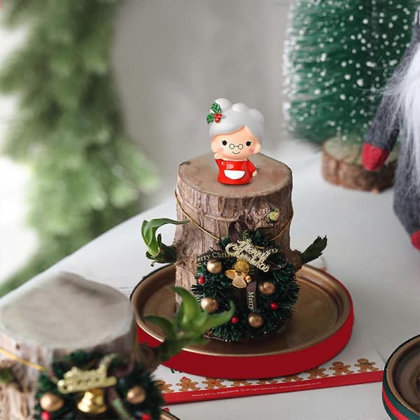 Leksaker Glad Jul Jultomte Snögubbe Sött Par Snö Prydnad Leksaker[D] B