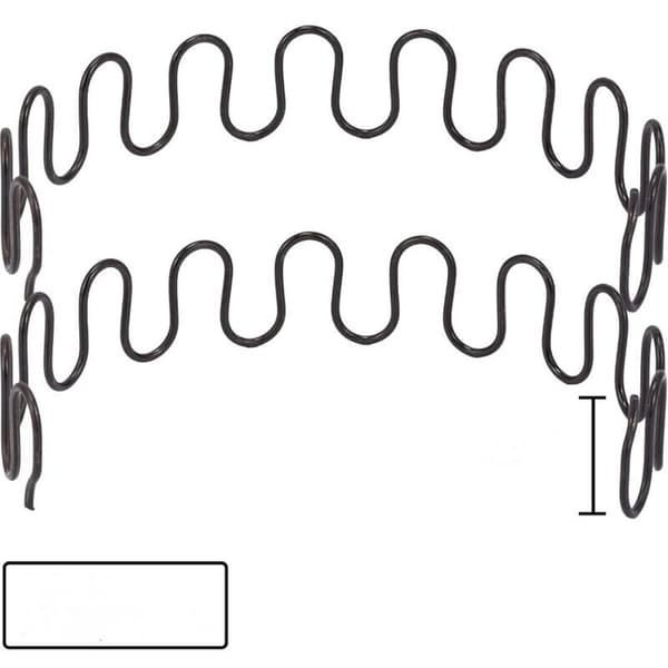 Sæt med 2 udskiftningsfjedre til 55 cm sofaer med 8 S-formede clips, sæt Noir 0.8 kg